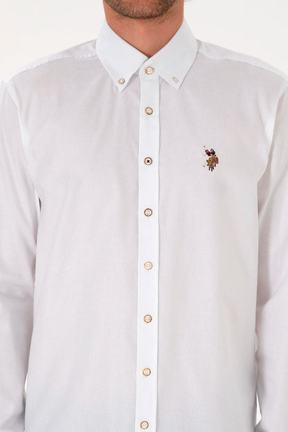 U.S. Polo Assn._White_White Long Sleeve Shirt_G081SZ0040 2225643_VR013_06