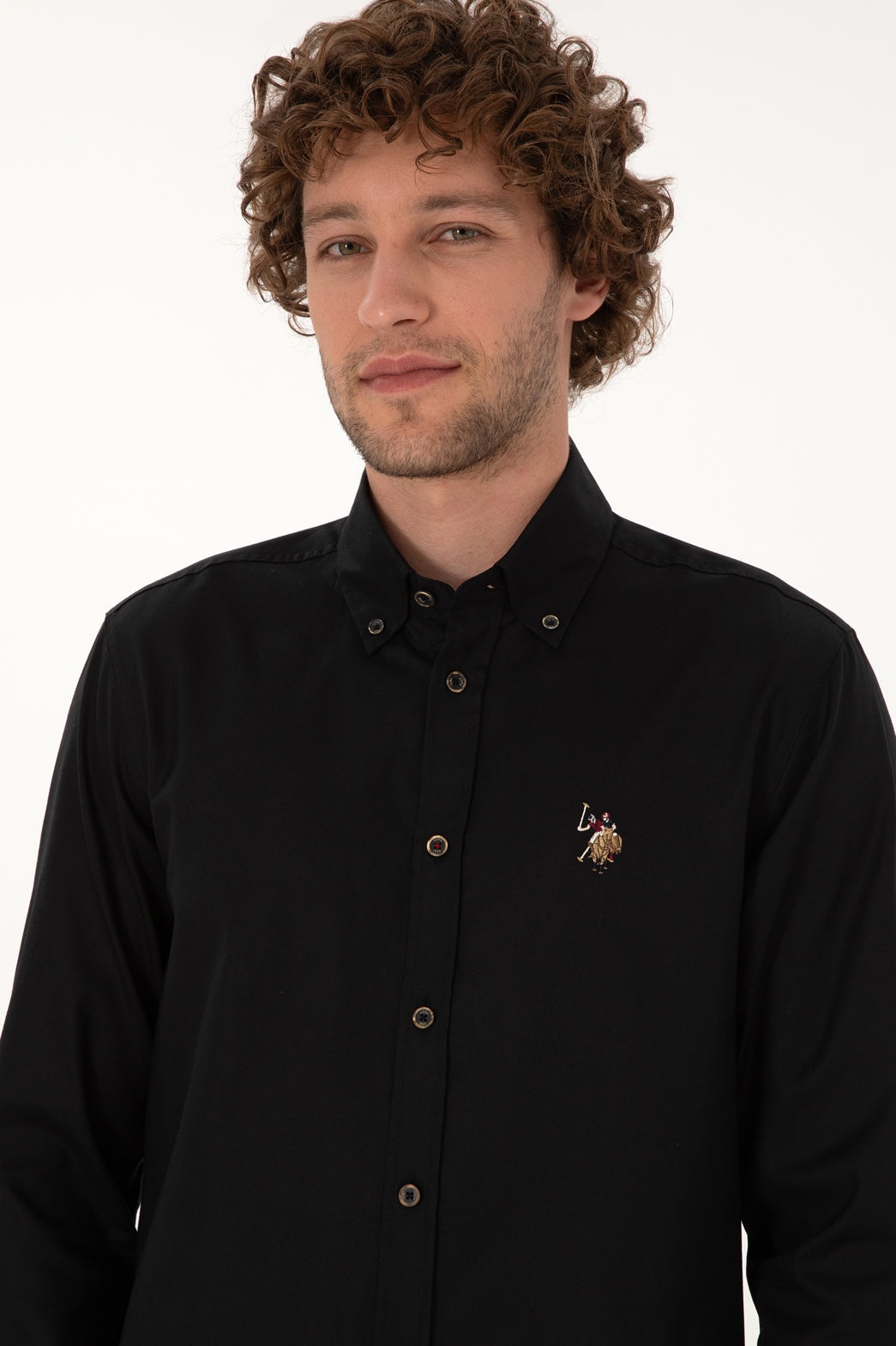 U.S. Polo Assn._Black_Black Shirt Long Sleeve_G081SZ0040 2225643_VR046_02