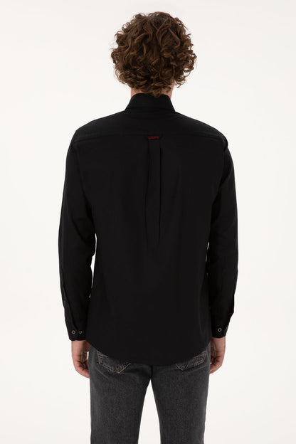 U.S. Polo Assn._Black_Black Shirt Long Sleeve_G081SZ0040 2225643_VR046_05