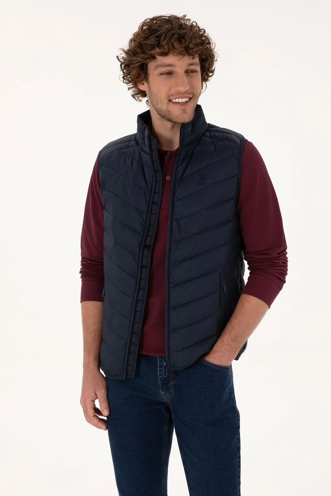 U.S. Polo Assn._Navy_Navy Puffer Vest_G081SZ0100 2246365_VR033_01