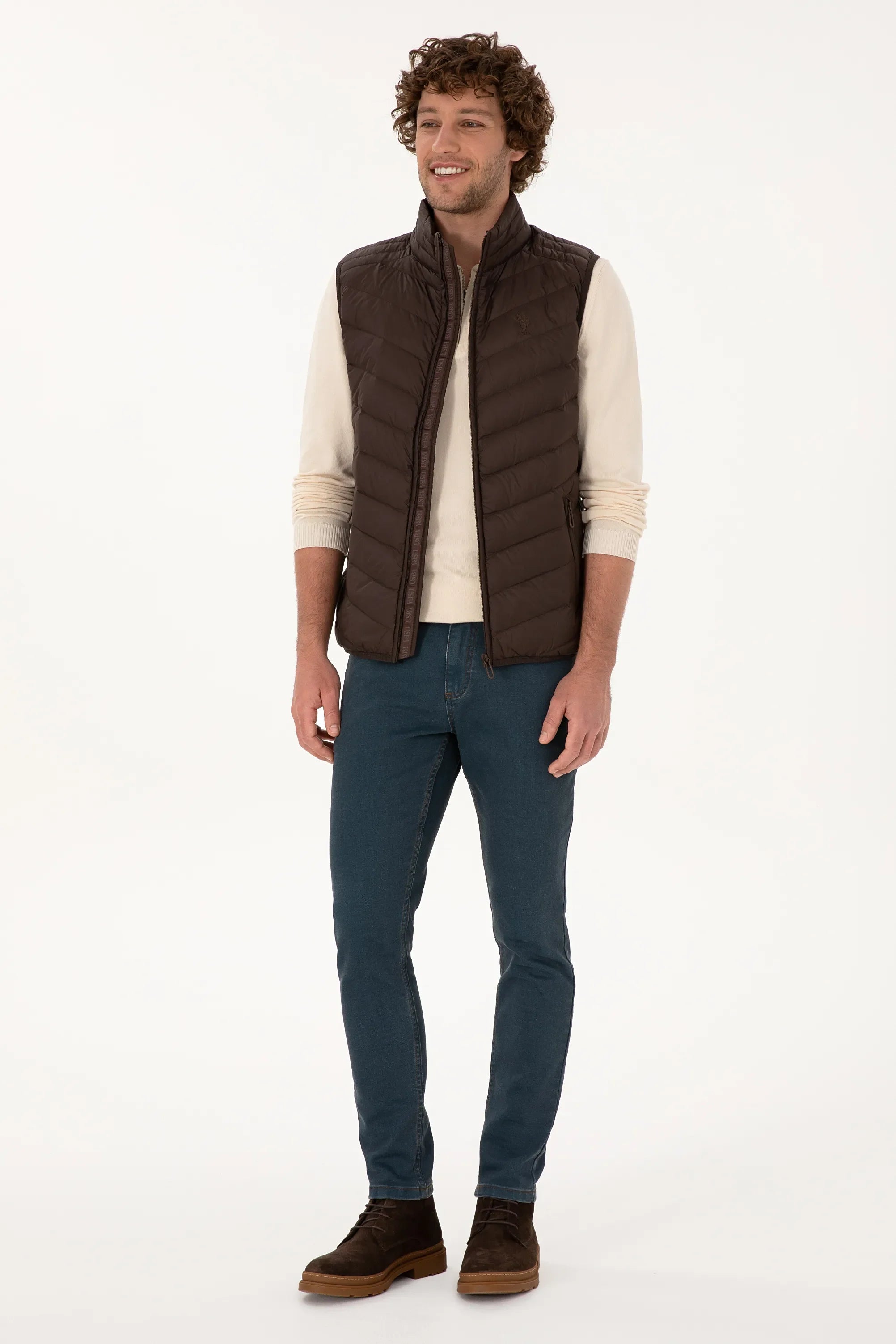 U.S. Polo Assn._Dark Brown_Dark Brown Puffer Vest_G081SZ0100 2246365_VR084_04