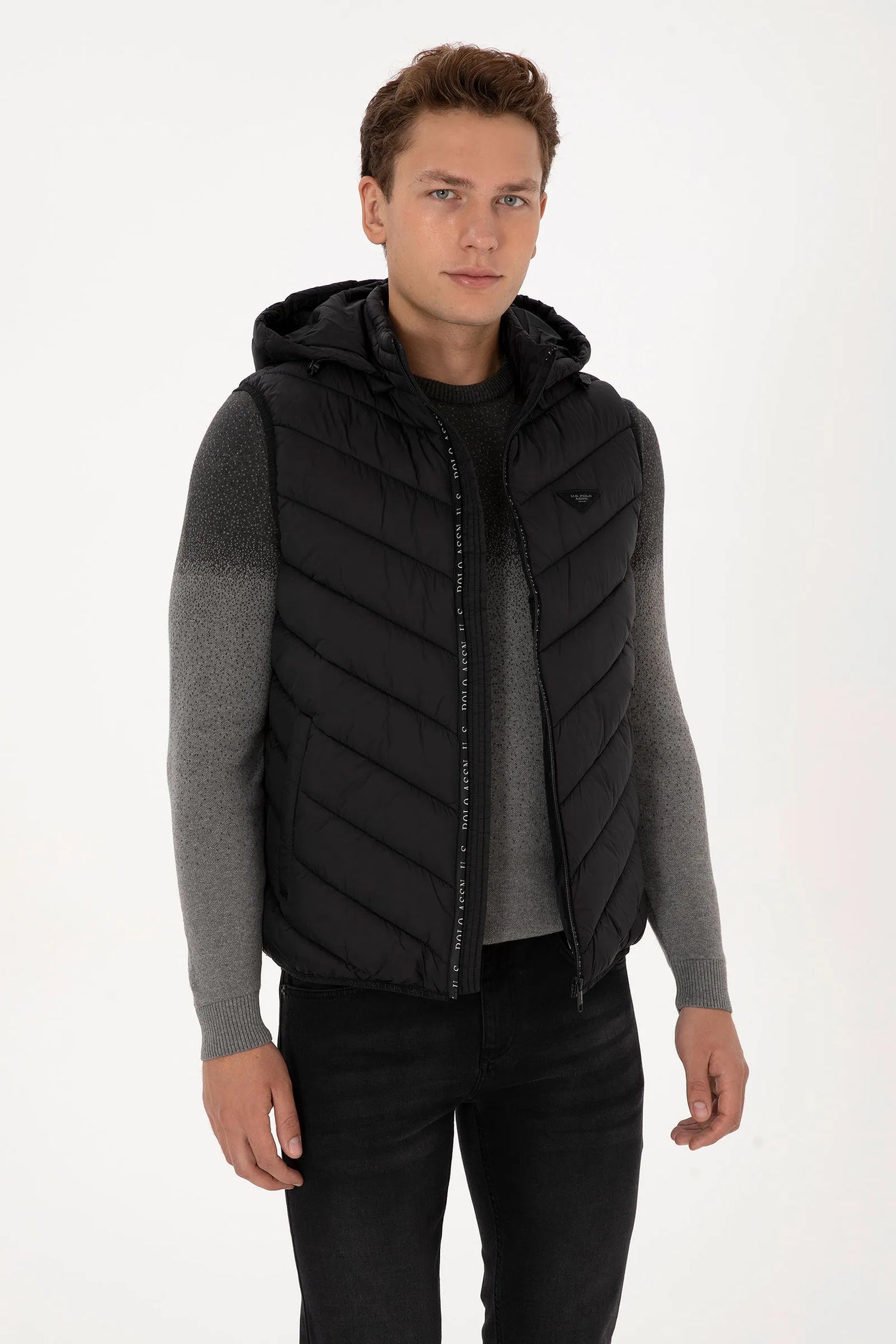 U.S. Polo Assn._Black_Black Vest Jacket_G081SZ0100 2246383_VR046_01