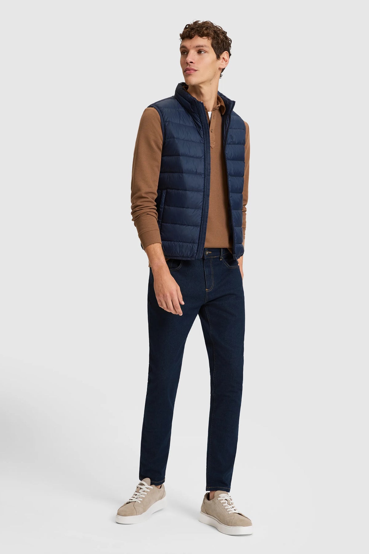 U.S. Polo Assn. Navy Men Navy Lightweight Padded Vest Jacket SKU: G081SZ0100 PU-13219_VR033 Image 04