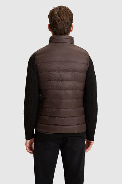 U.S. Polo Assn. Dark Brown Men Dark Brown Lightweight Padded Vest Jacket SKU: G081SZ0100 PU-13219_VR084 Image 06