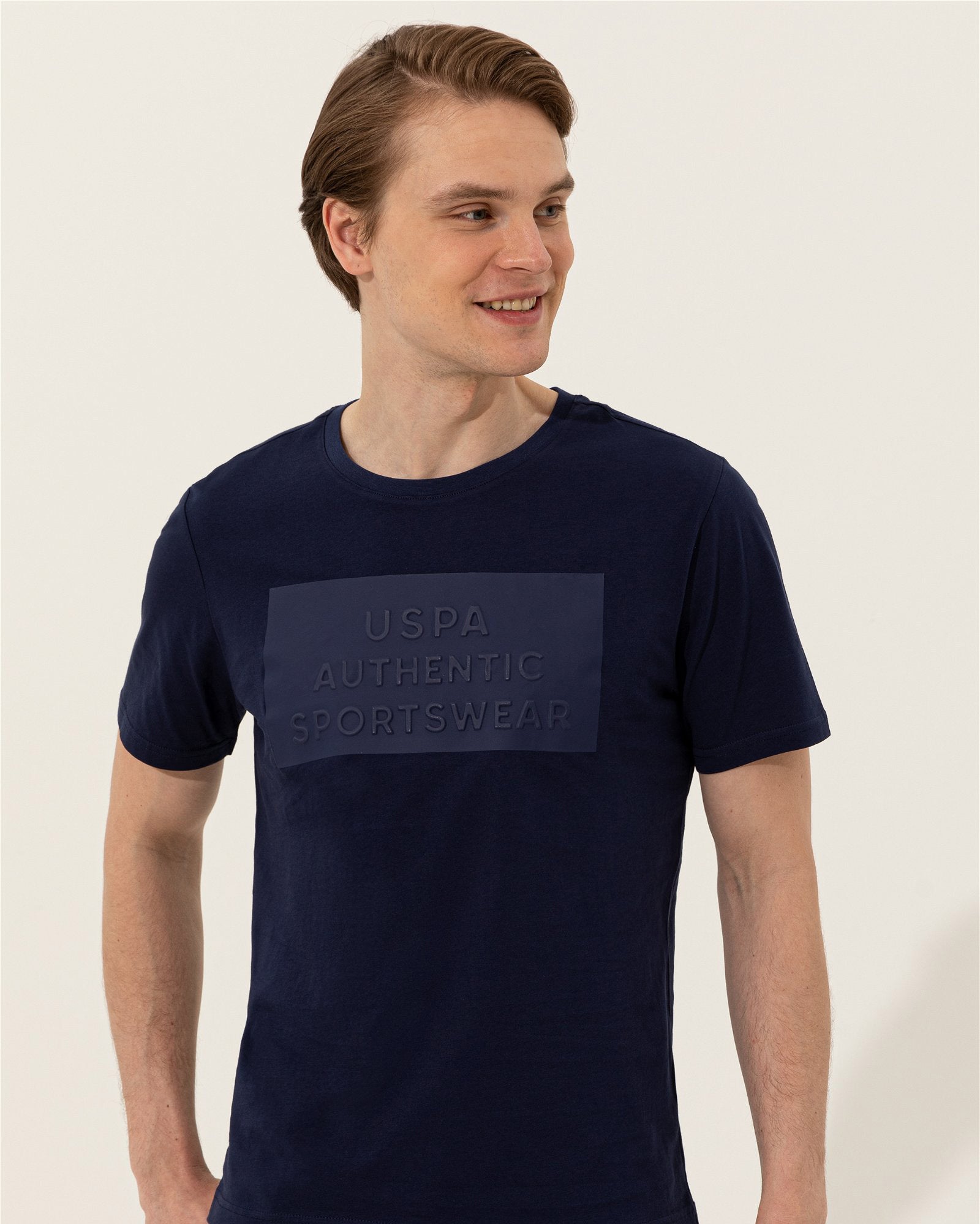 Dark Blue Crew Neck T-Shirt U.S. Polo Assn.