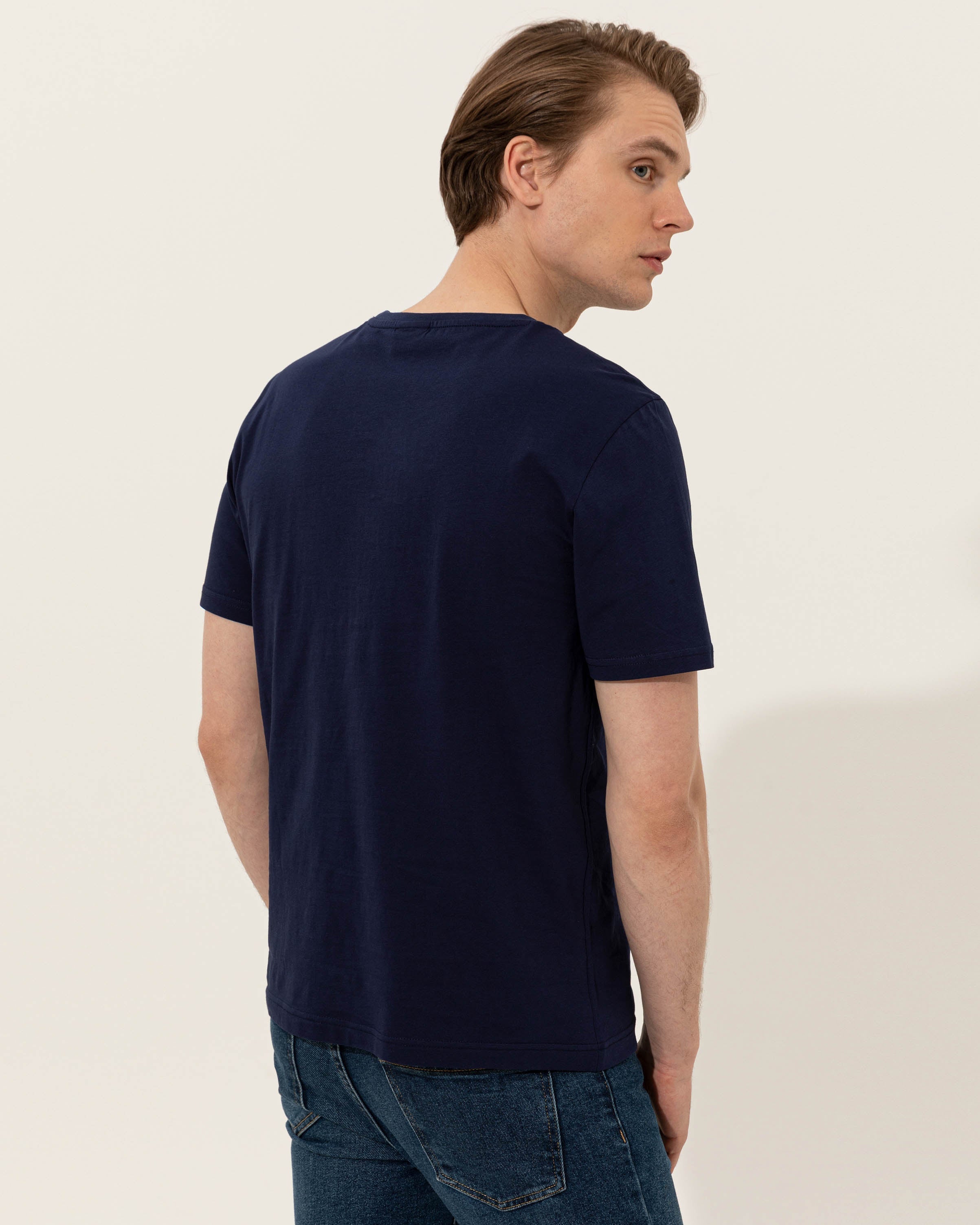 Dark Blue Crew Neck T-Shirt U.S. Polo Assn.