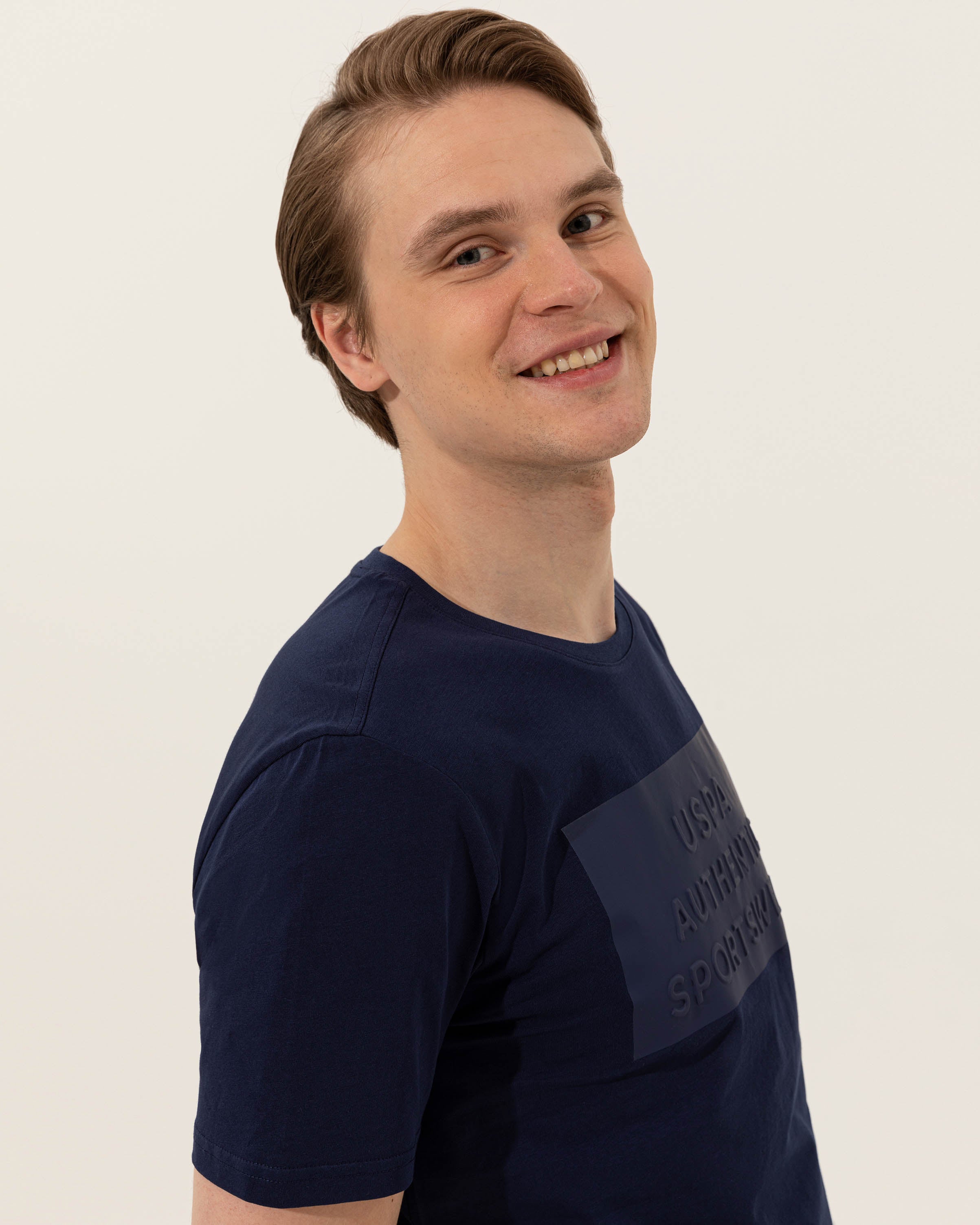 Dark Blue Crew Neck T-Shirt U.S. Polo Assn.