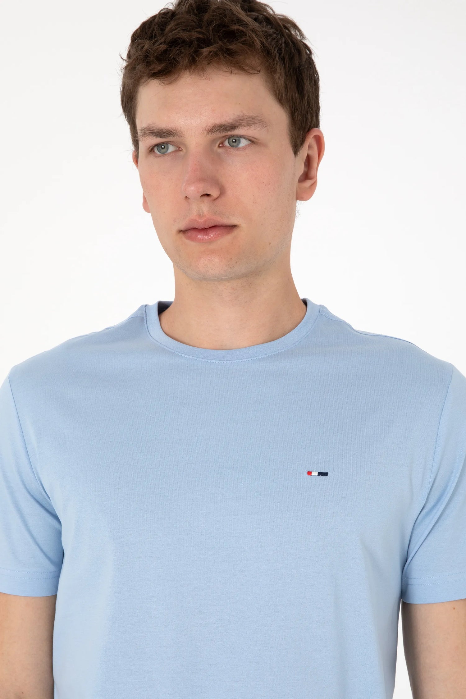 U.S. Polo Assn. Light Blue Men Light Blue T-Shirt SKU: G081SZ0110 2083928_VR003 Image 02