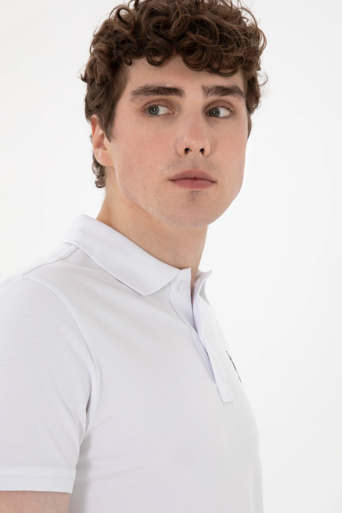 U.S. Polo Assn. White Men White Polo Shirt SKU: G081SZ0110 2084040_VR013 Image 02