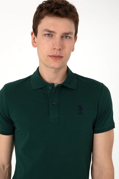 U.S. Polo Assn. Dark Green Men Dark Green Polo Shirt SKU: G081SZ0110 2084040_VR079 Image 02