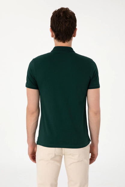 U.S. Polo Assn. Dark Green Men Dark Green Polo Shirt SKU: G081SZ0110 2084040_VR079 Image 05