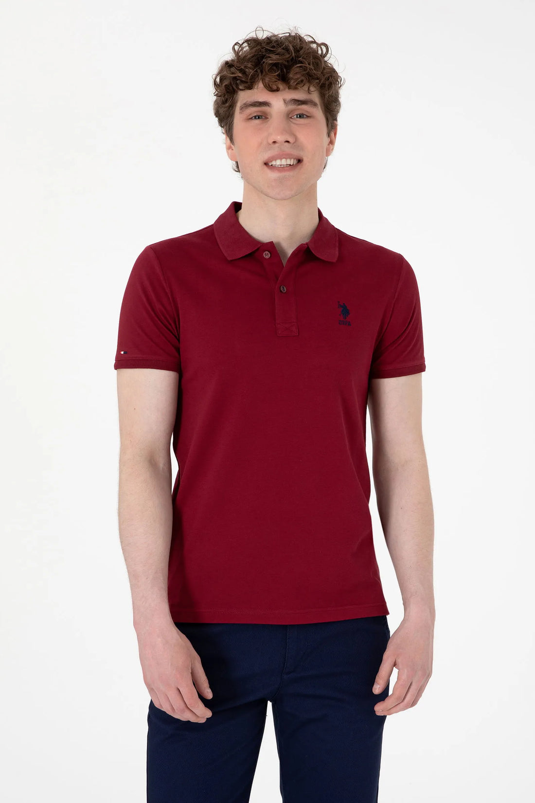 U.S. Polo Assn. New Plum Men New Plum Polo Shirt SKU: G081SZ0110 2084040_VR177 Image 01