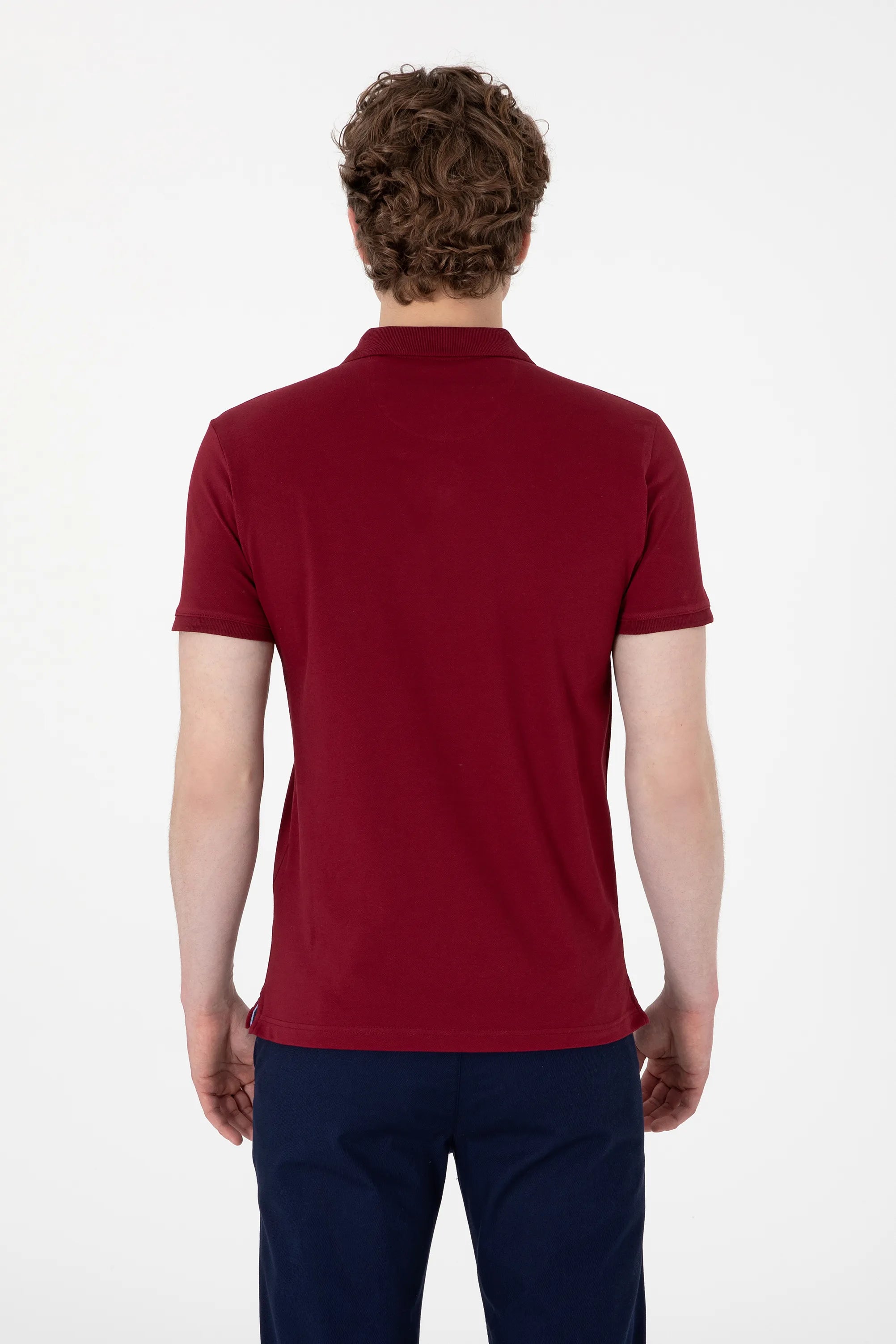 U.S. Polo Assn. Bordeux Men Bordeux Slim Fit Polo Shirt SKU: G081SZ0110 2084040_VR177 Image 05