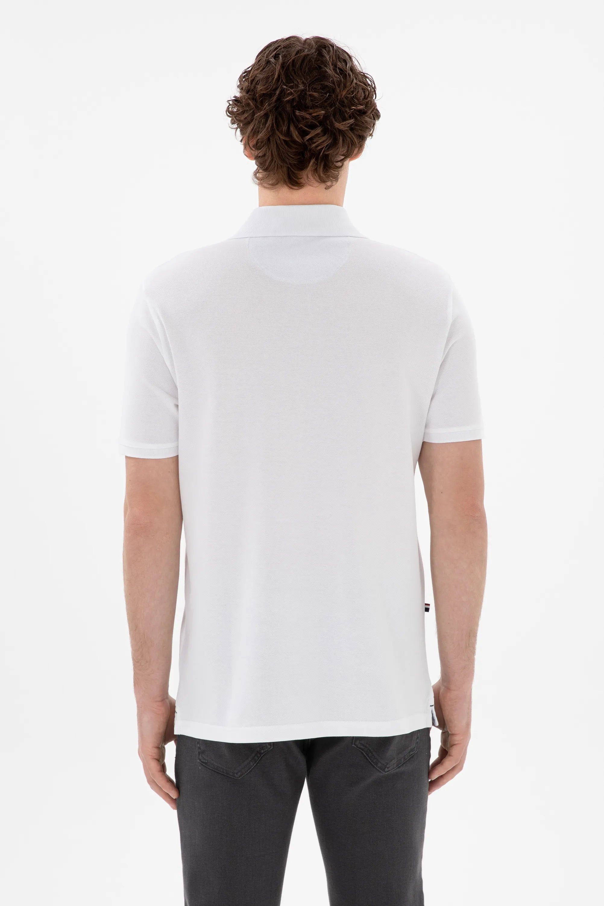 U.S. Polo Assn. White Men White Polo Shirt SKU: G081SZ0110 2084243_VR013 Image 05