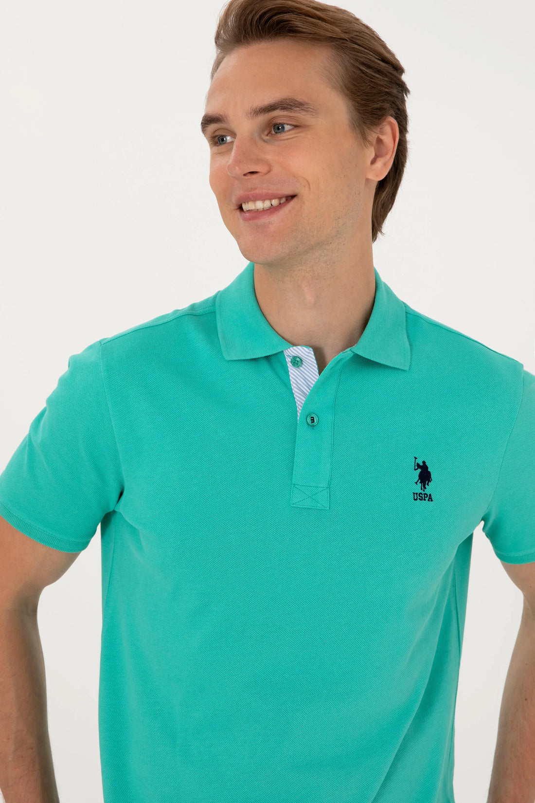 U.S. Polo Assn. Mint Men Mint Regular Fit Polo Shirt SKU: G081SZ0110 2084243_VR090 Image 02