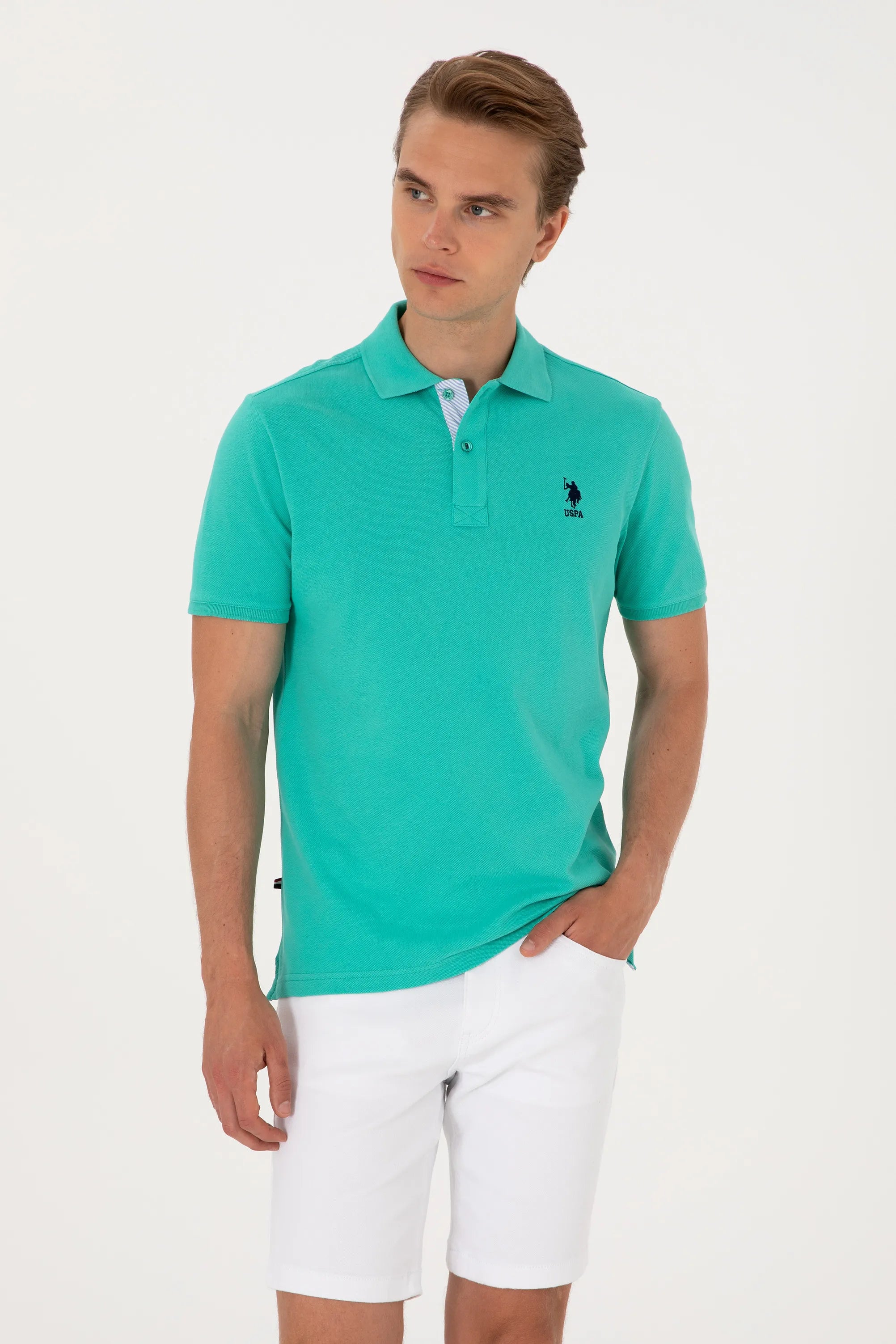 U.S. Polo Assn. Mint Men Mint Regular Fit Polo Shirt SKU: G081SZ0110 2084243_VR090 Image 03