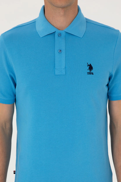 U.S. Polo Assn. Light Blue Men Light Blue Regular Fit Polo Shirt SKU: G081SZ0110 2084243_VR093 Image 06