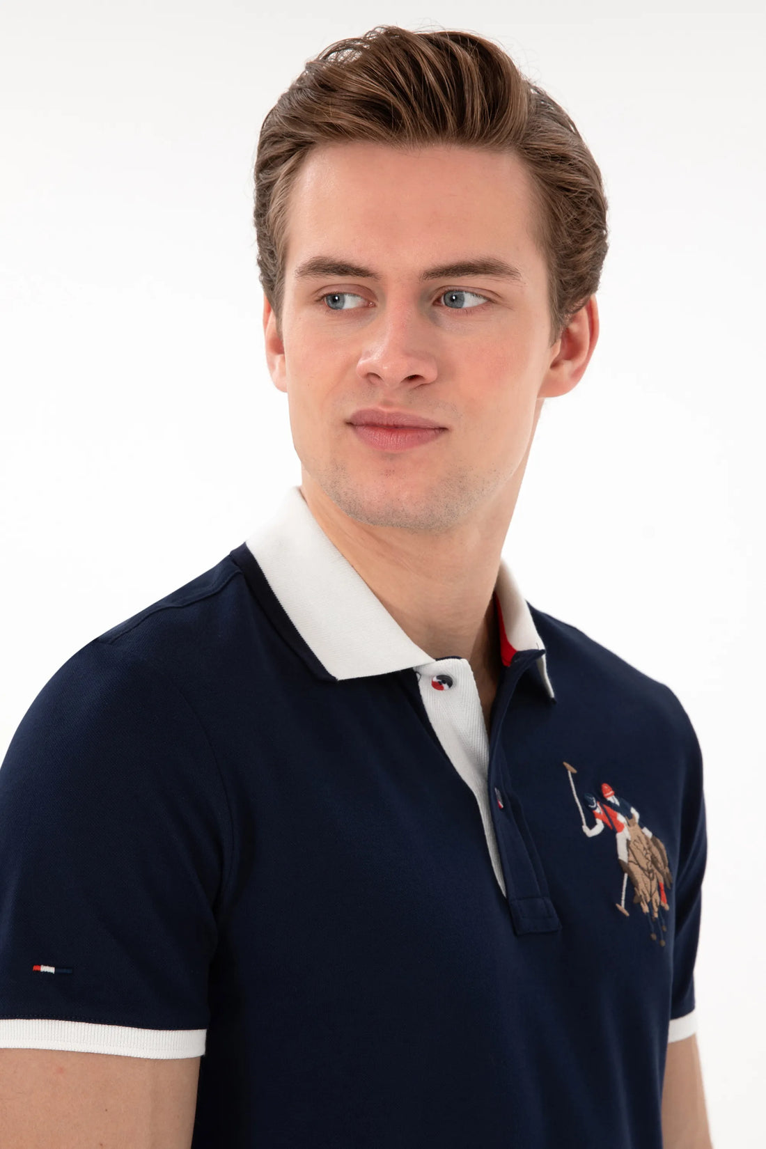 U.S. Polo Assn. Navy Men Navy Polo Shirt SKU: G081SZ0110 2084815_VR033 Image 02