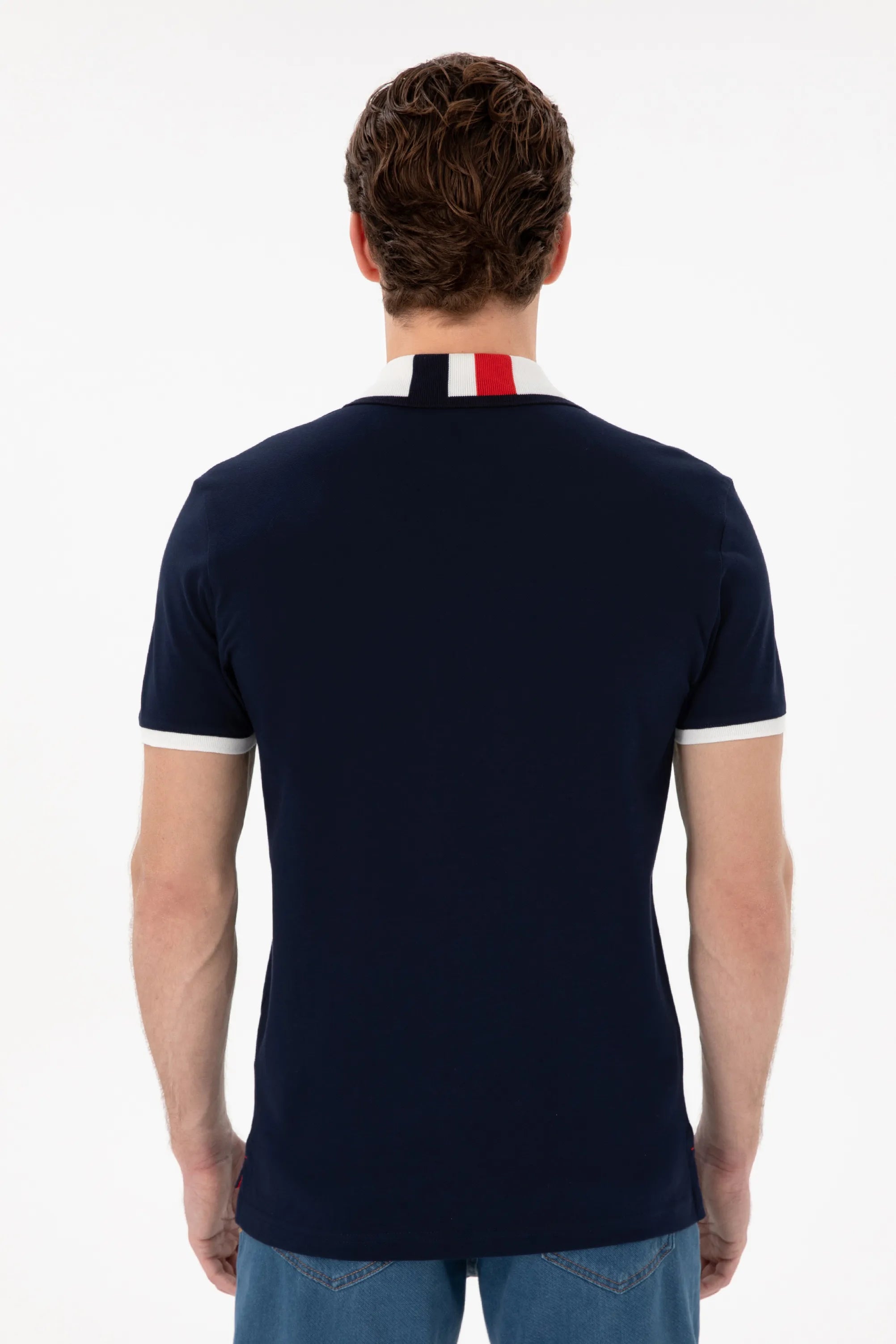 U.S. Polo Assn. Navy Men Navy Polo Shirt SKU: G081SZ0110 2084815_VR033 Image 05