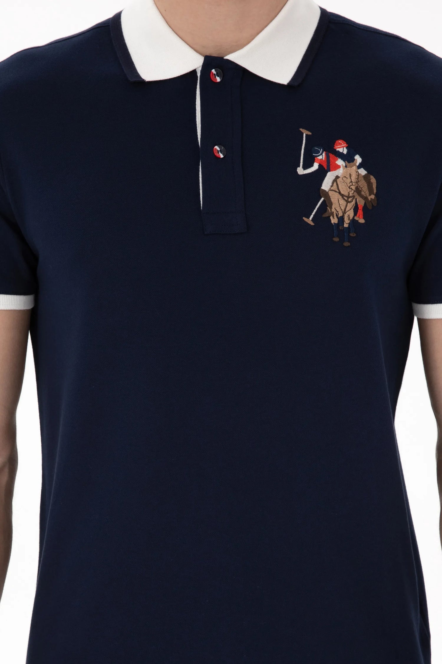 U.S. Polo Assn. Navy Men Navy Polo Shirt SKU: G081SZ0110 2084815_VR033 Image 06