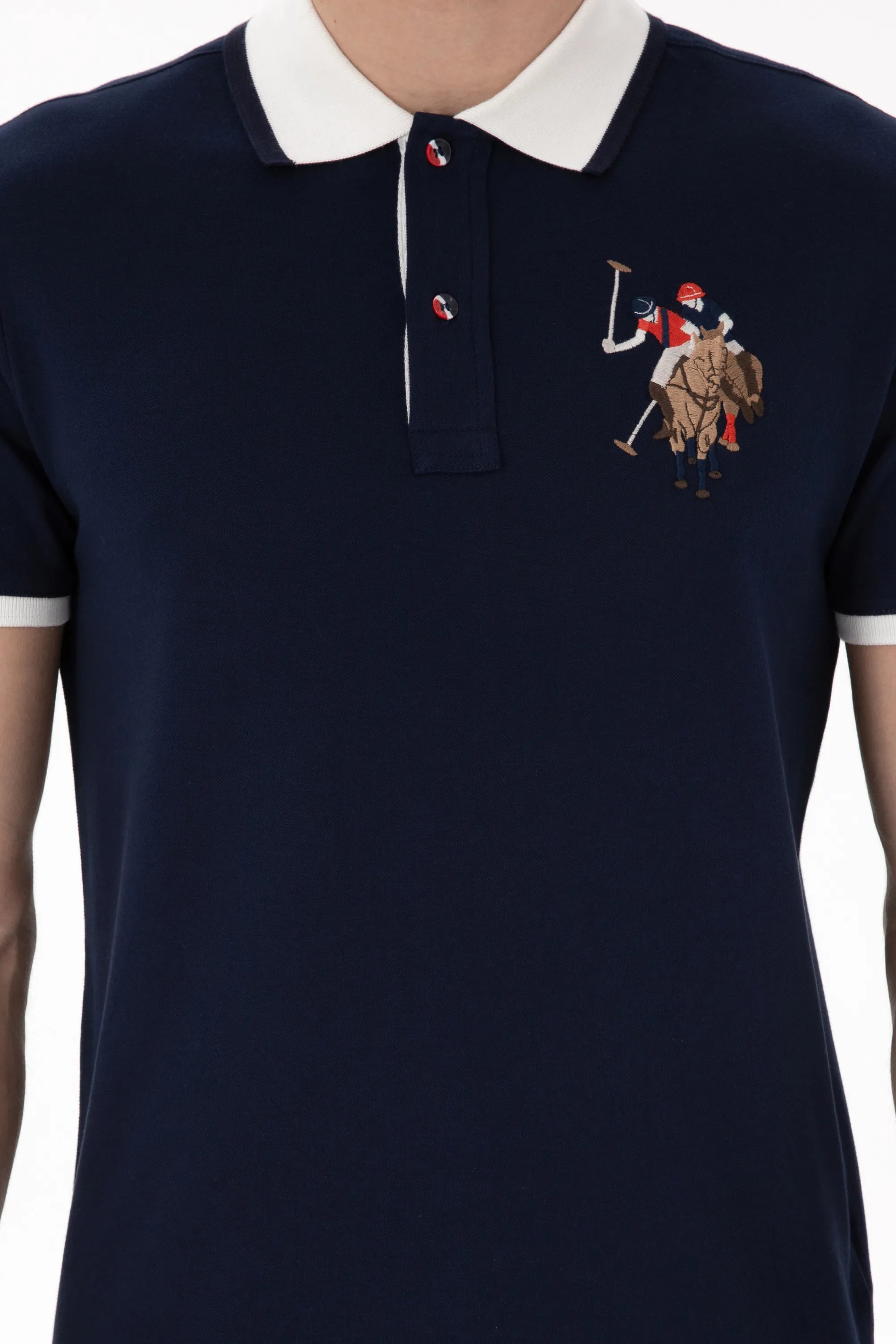 U.S. Polo Assn. Navy Men Navy Polo Shirt SKU: G081SZ0110 2084815_VR033 Image 06
