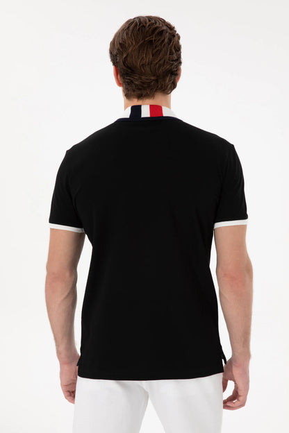 U.S. Polo Assn. Black Men Black Polo Shirt SKU: G081SZ0110 2084815_VR046 Image 05