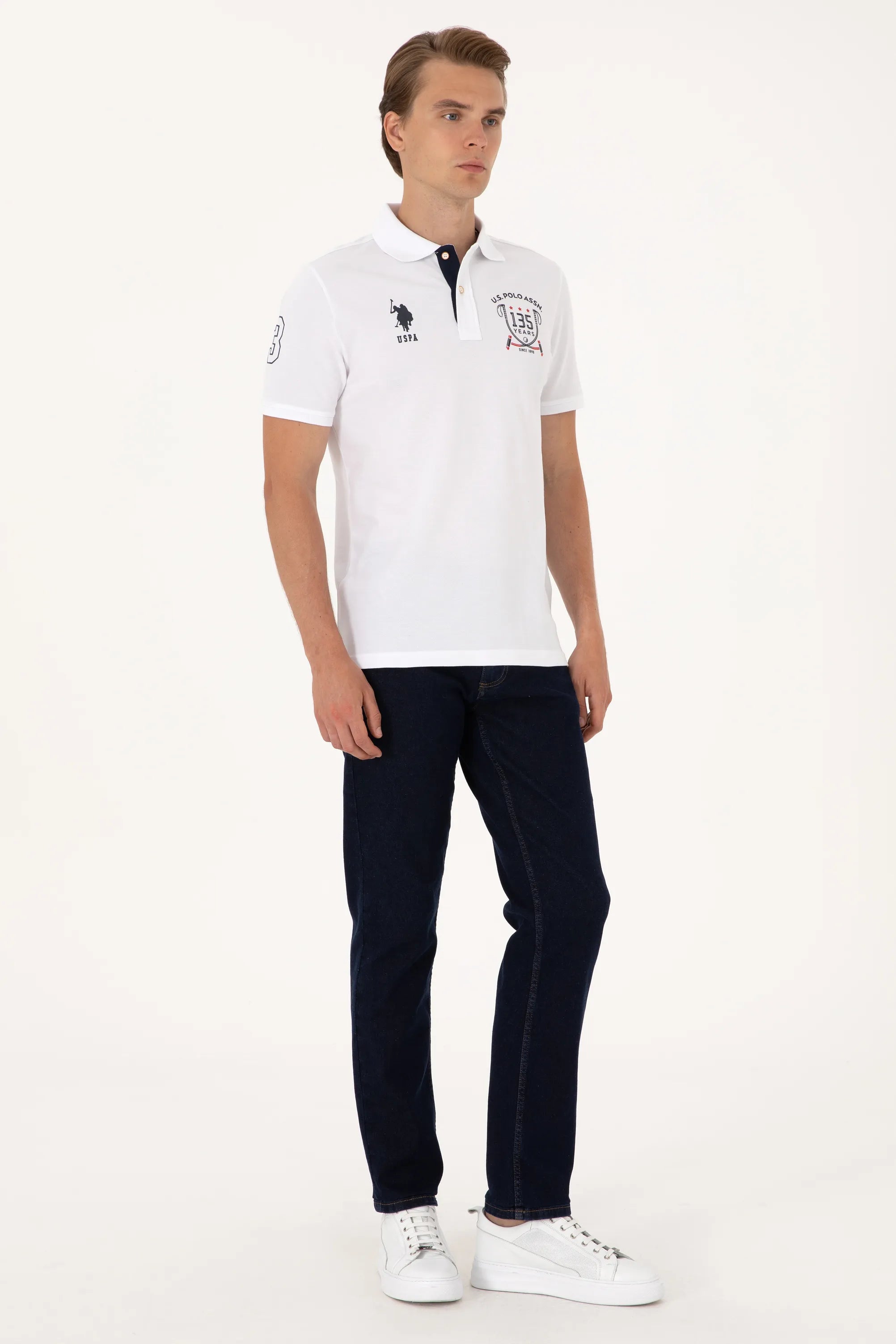 U.S. Polo Assn. White Men White Polo Shirt SKU: G081SZ0110 2103738_VR013 Image 04