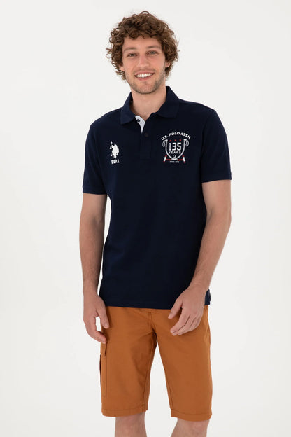 U.S. Polo Assn. Navy Blue Men Navy Blue Regular Fit Polo Shirt SKU: G081SZ0110 2103738_VR033 Image 01