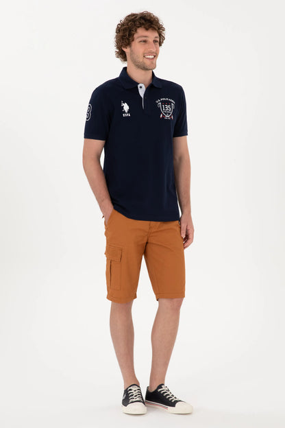 U.S. Polo Assn. Navy Blue Men Navy Blue Regular Fit Polo Shirt SKU: G081SZ0110 2103738_VR033 Image 04