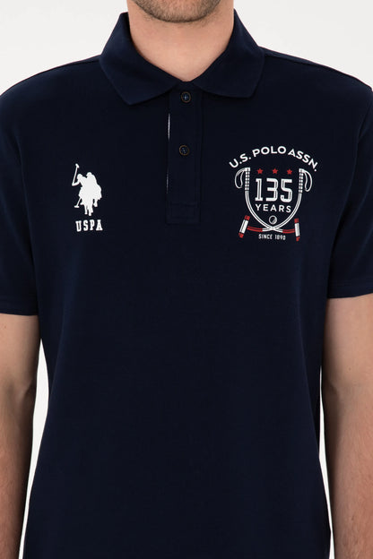 U.S. Polo Assn. Navy Blue Men Navy Blue Regular Fit Polo Shirt SKU: G081SZ0110 2103738_VR033 Image 06