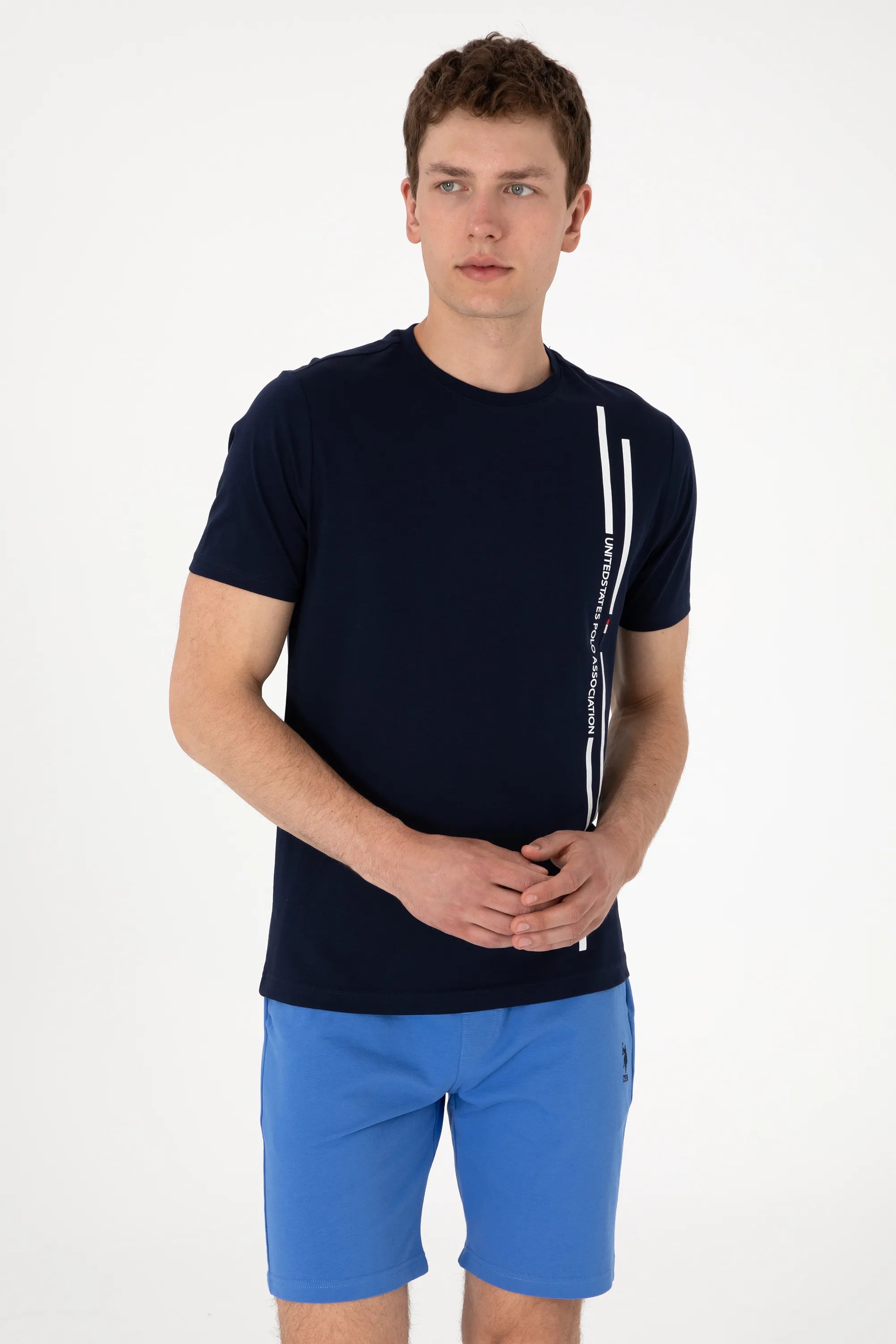 U.S. Polo Assn. Navy Blue Men Navy Blue Regular Fit Polo Shirt SKU: G081SZ0110 2104061_VR033 Image 03