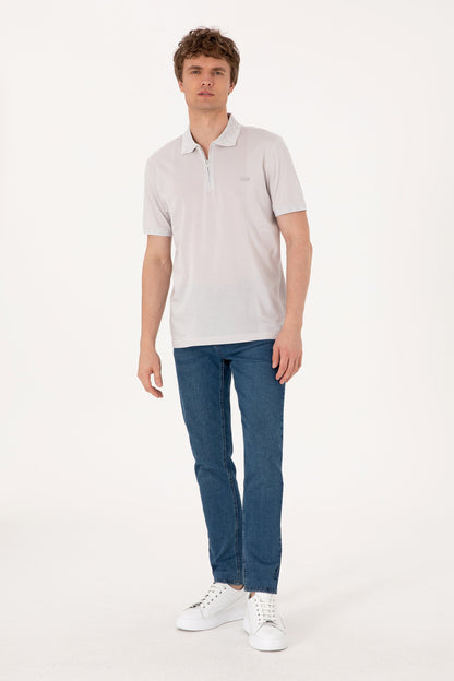 U.S. Polo Assn._Light Grey Polo Shirt_G081SZ0110 2107318_VR001_04