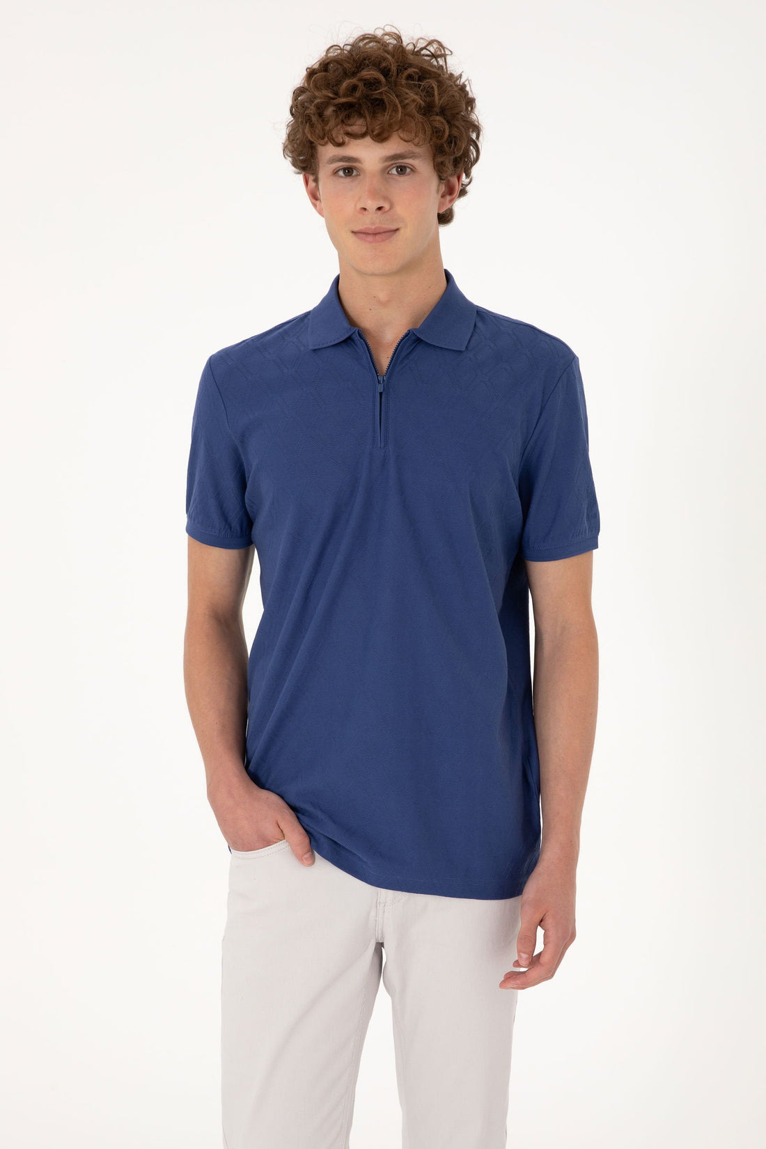 U.S. Polo Assn._Outdoor Navy Polo Shirt_G081SZ0110 2112388_VR059_01
