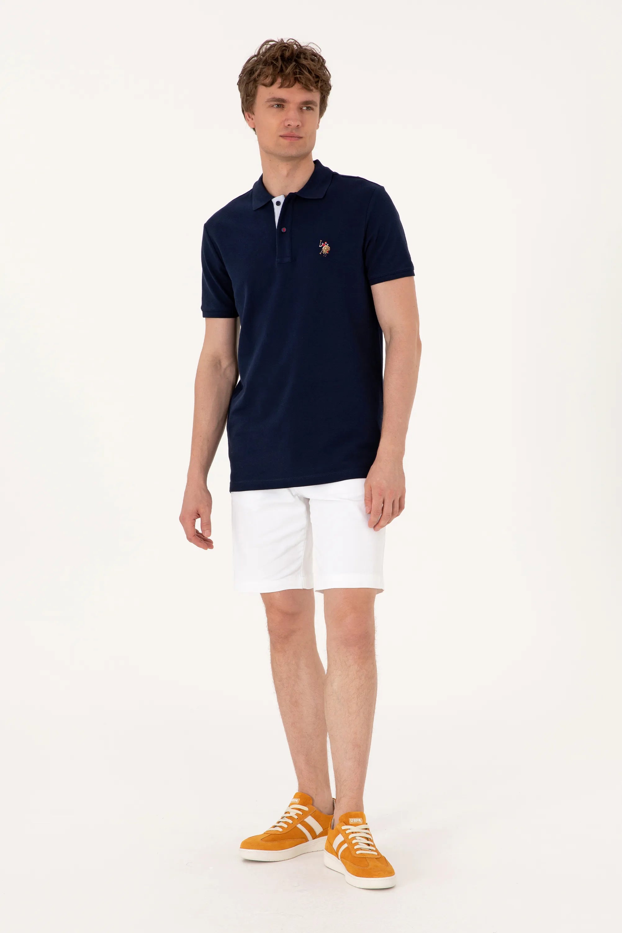 U.S. Polo Assn. Navy Men Navy Polo Shirt SKU: G081SZ0110 2252503_VR033 Image 04