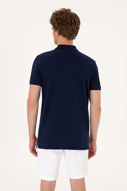 U.S. Polo Assn. Navy Men Navy Polo Shirt SKU: G081SZ0110 2252503_VR033 Image 05