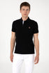 U.S. Polo Assn. Black Men Black Slim Fit Polo Shirt SKU: G081SZ0110 2252503_VR046 Image 01