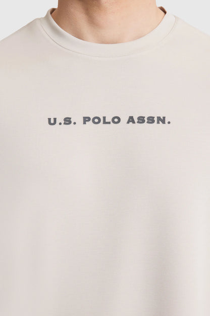 U.S. Polo Assn. Stone Men Stone Oversized Short Sleeve Printed T-Shirt SKU: G081SZ0110 PU-11944_VR049 Image 06