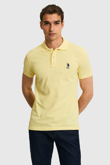 U.S. Polo Assn. Light Yellow Men Light Yellow Short Sleeve PiquŽ Polo Shirt SKU: G081SZ0110 PU-8779_VR004 Image 03
