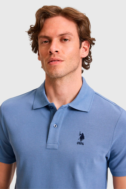U.S. Polo Assn. Indigo Men Indigo Short Sleeve PiquŽ Polo Shirt SKU: G081SZ0110 PU-8779_VR028 Image 02