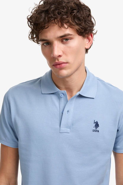 U.S. Polo Assn. Blue Men Blue Short Sleeve PiquŽ Polo Shirt SKU: G081SZ0110 PU-8779_VR036 Image 02
