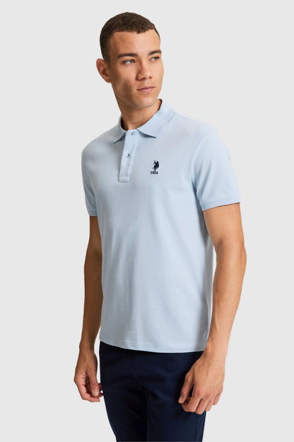 U.S. Polo Assn. Light Blue Men Light Blue Short Sleeve PiquŽ Polo Shirt SKU: G081SZ0110 PU-8895_VR003 Image 03