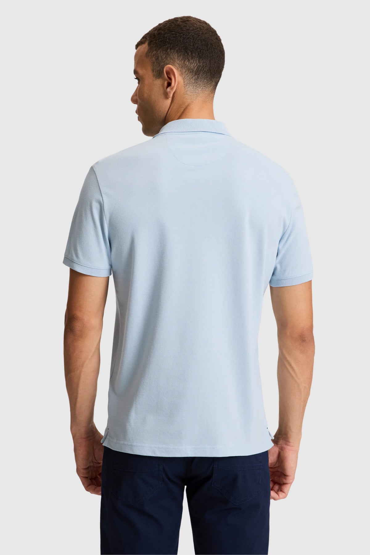 U.S. Polo Assn. Light Blue Men Light Blue Short Sleeve PiquŽ Polo Shirt SKU: G081SZ0110 PU-8895_VR003 Image 05