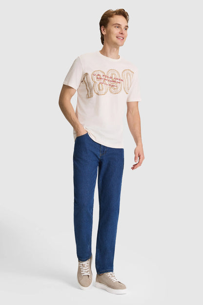 U.S. Polo Assn. Cream Men Cream Short Sleeve Printed T-Shirt SKU: G081SZ0110 PU-9682_VR071 Image 04