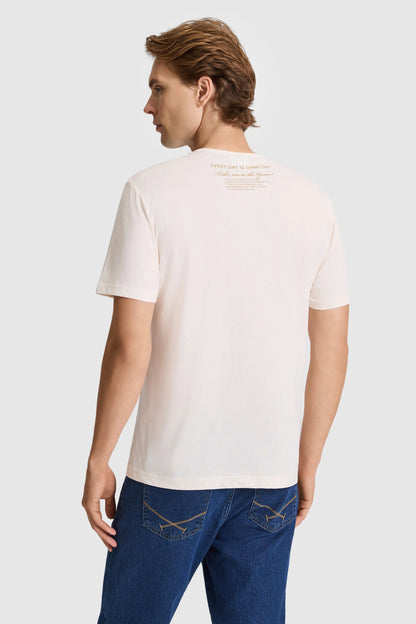 U.S. Polo Assn. Cream Men Cream Short Sleeve Printed T-Shirt SKU: G081SZ0110 PU-9682_VR071 Image 05