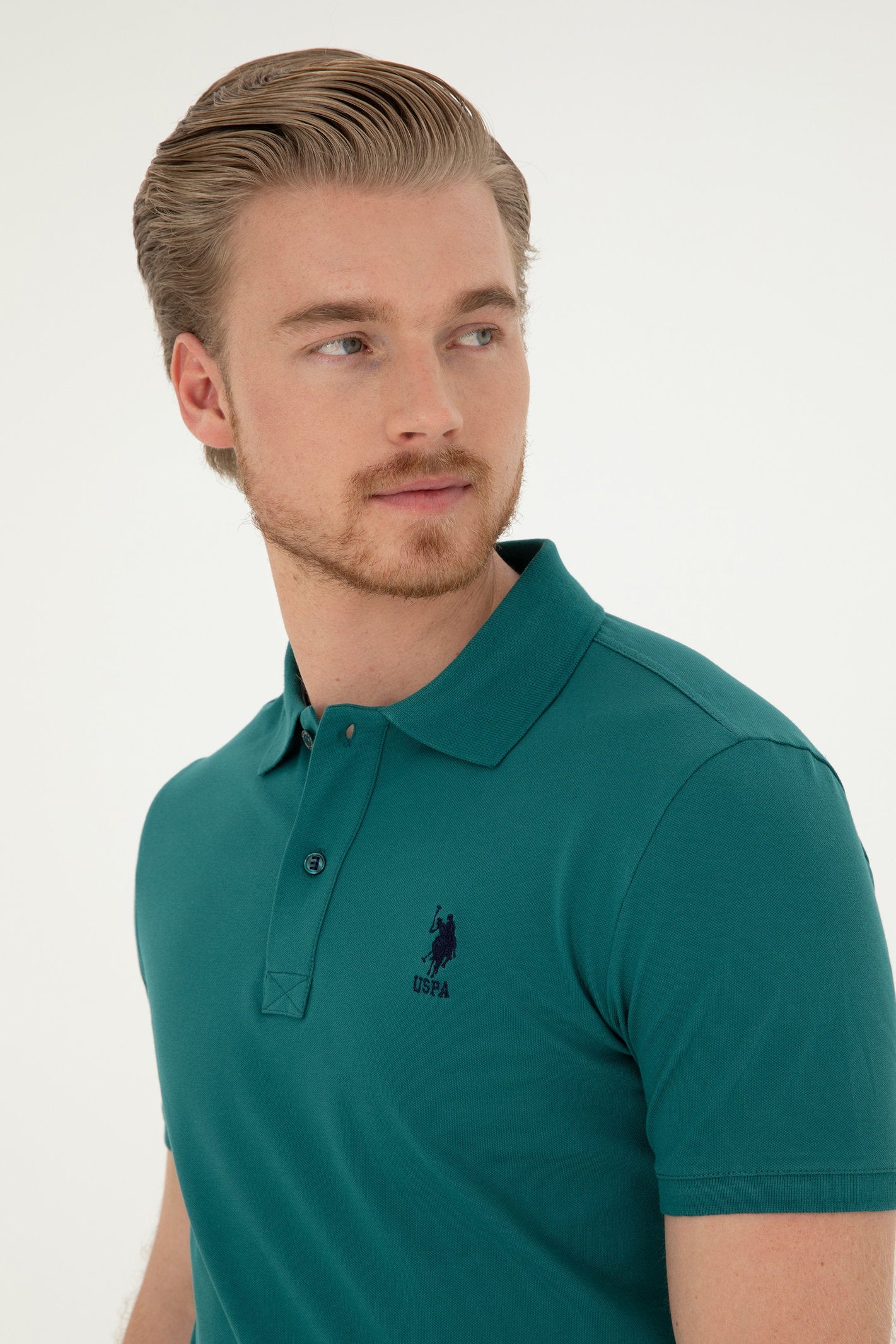 Green Polo Shirt With Logo_G081SZ0110 1792462_VR101_02
