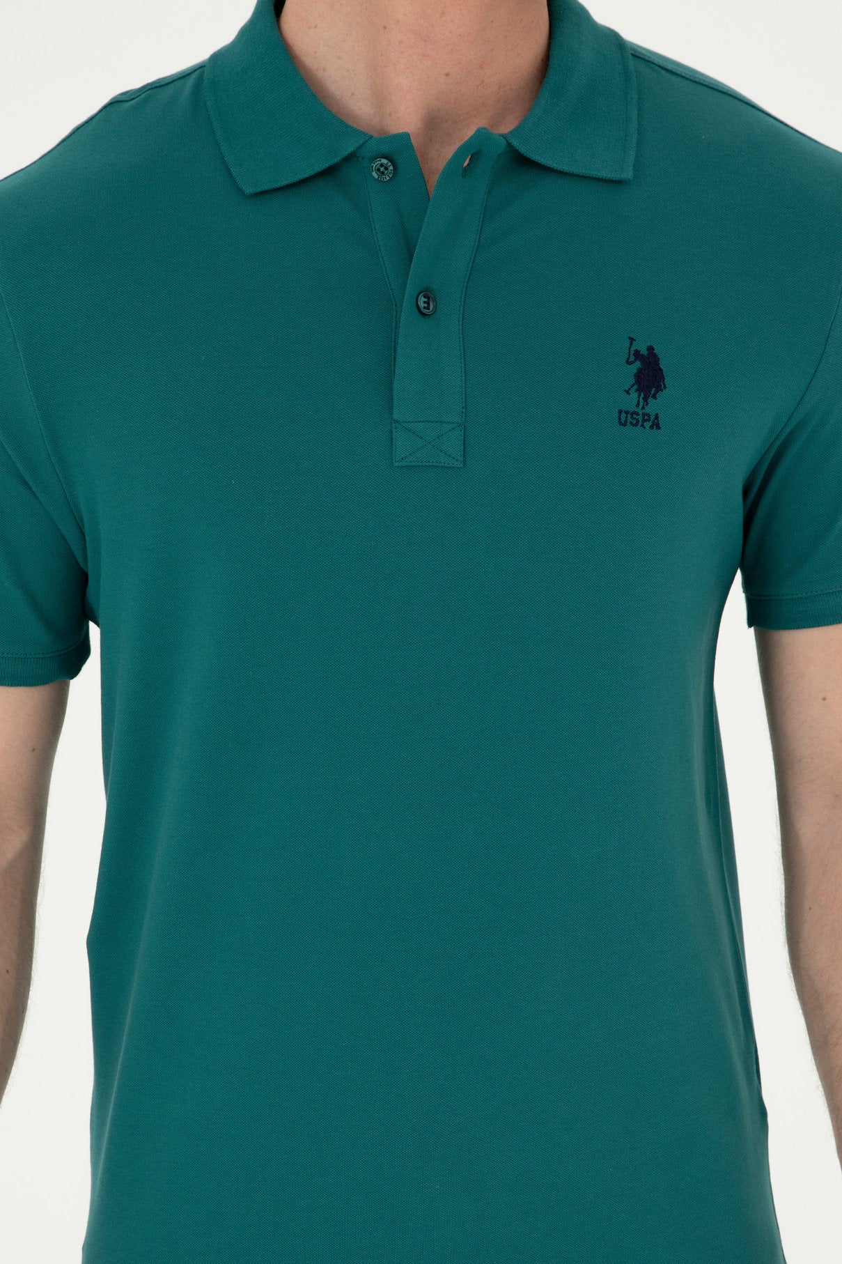 Green Polo Shirt With Logo_G081SZ0110 1792462_VR101_06
