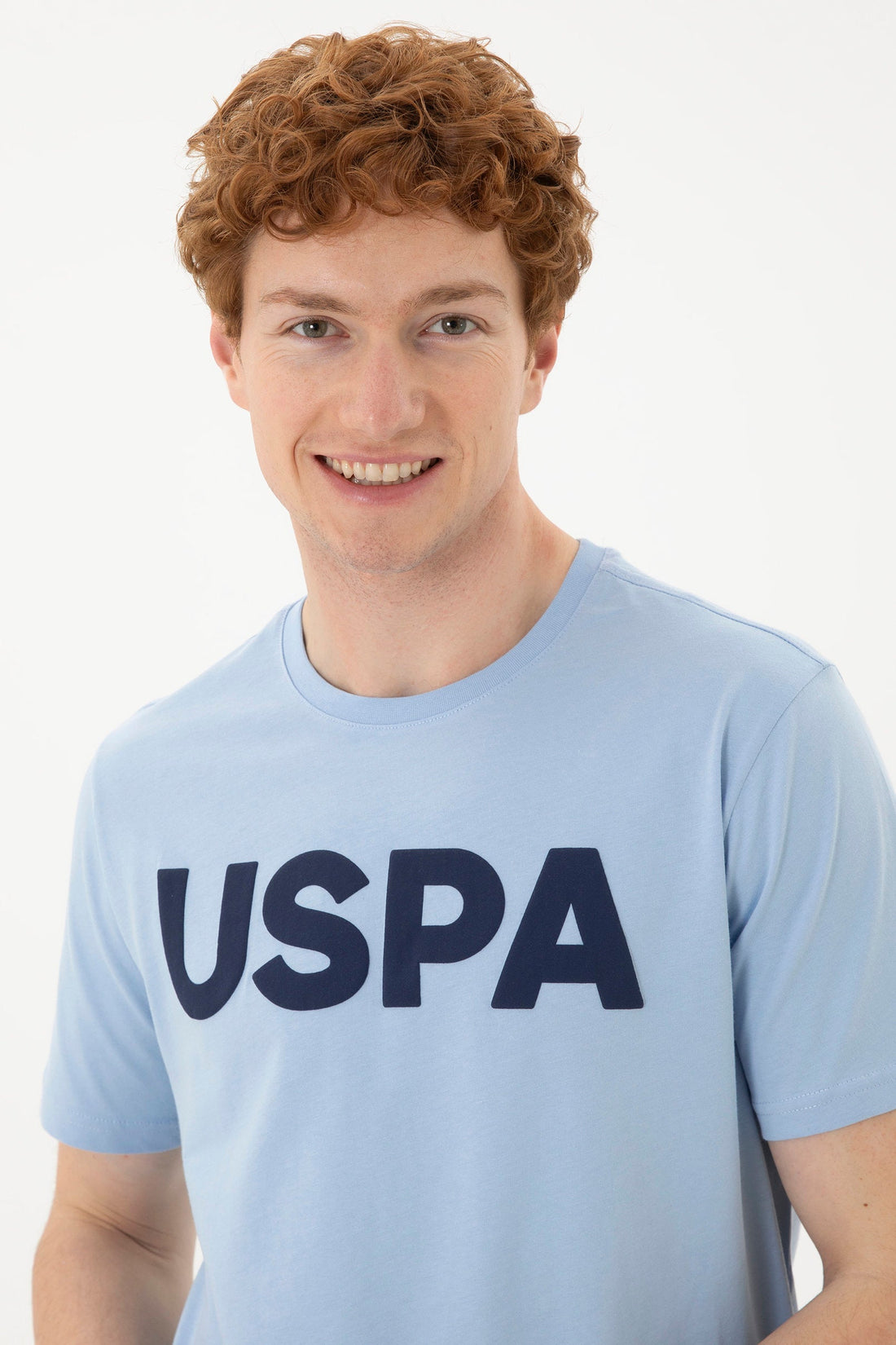 Round Neck T-Shirt With Uspa Logo_G081SZ0110 1795459_VR003_02