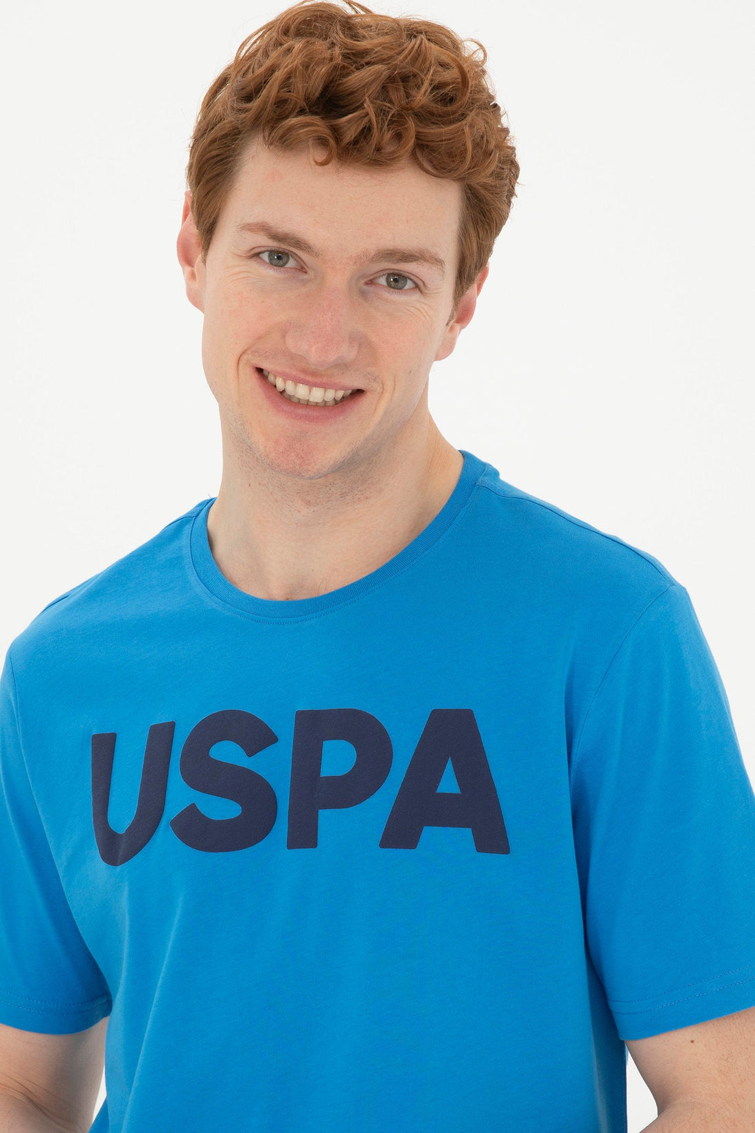 Round Neck T-Shirt With Uspa Logo_G081SZ0110 1795459_VR045_02