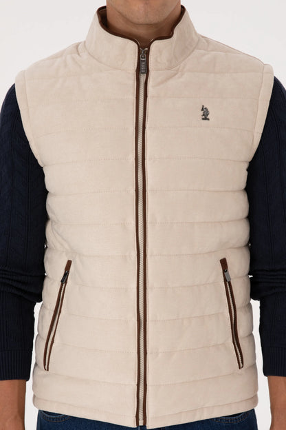 U.S. Polo Assn._Ecru_Ecru Leather Jacket_G081SZ0350 P25053_VR019_06