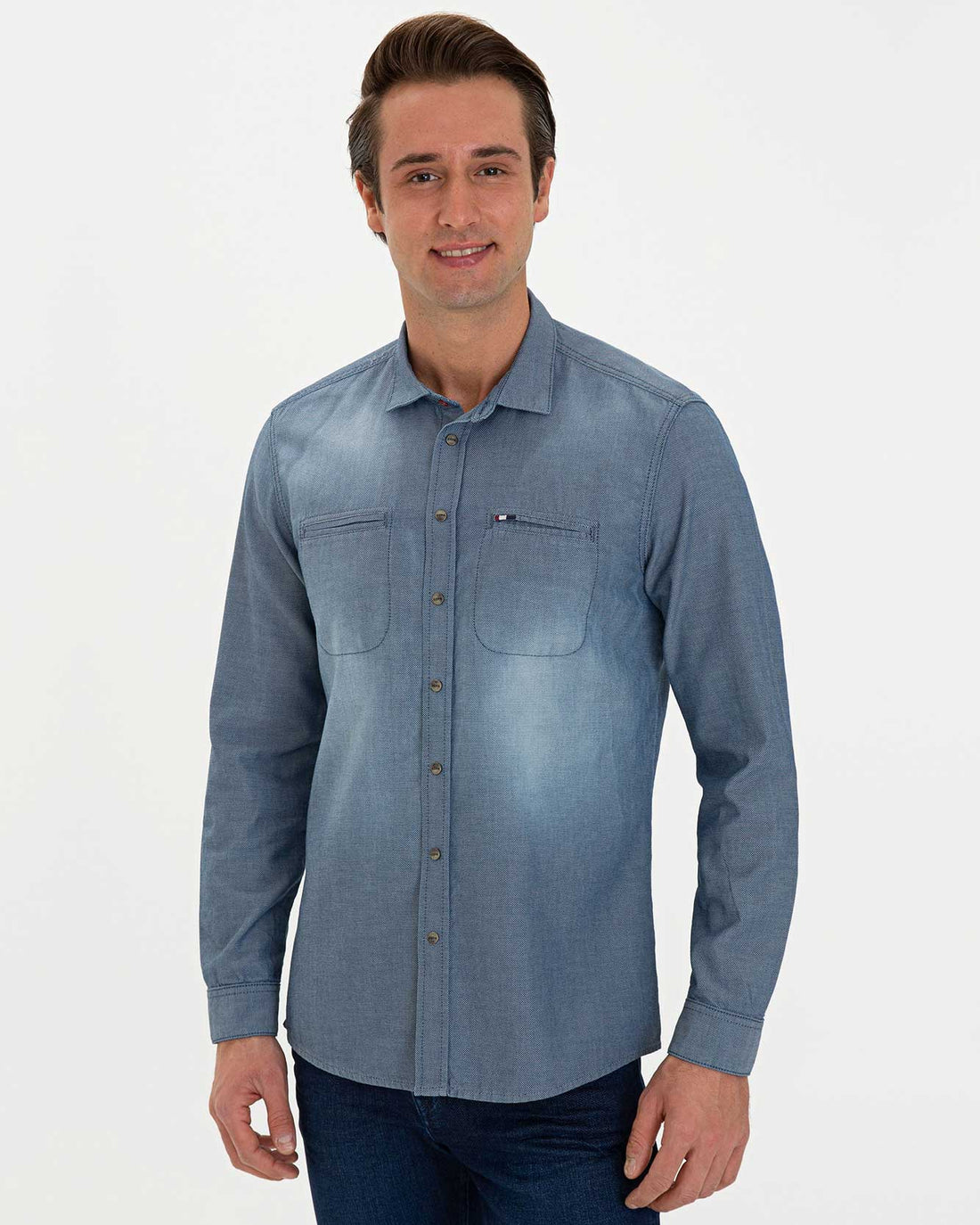 Mid Blue Denim Shirt U.S. Polo Assn.